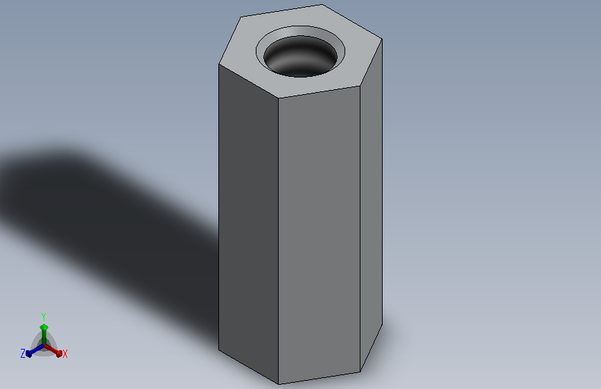 Spacer Hex M3 FF 12mm2_M3六角垫圈12mm2.SLDPRT