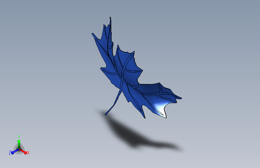 三维枫叶3D模型