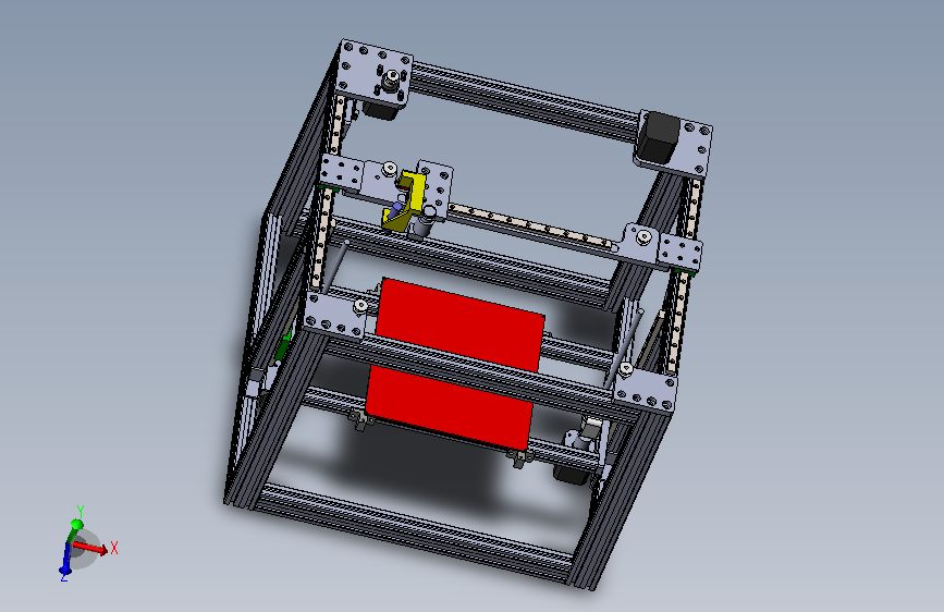 core_XY 3d打印模型 sw源文件可修改