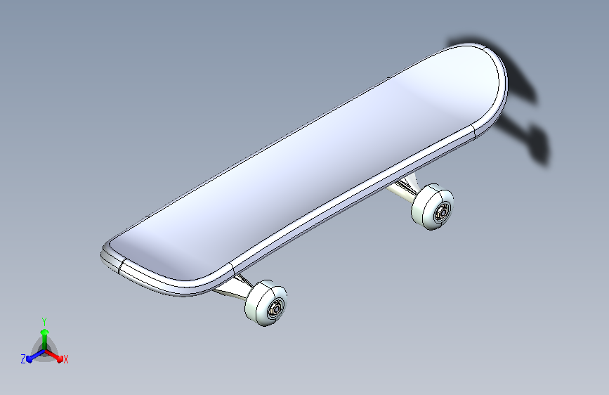 滑板3D模型_3D skate