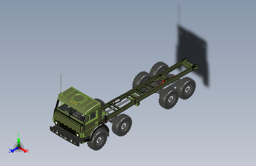 KAMAZ 63501卡车结构  STP格式