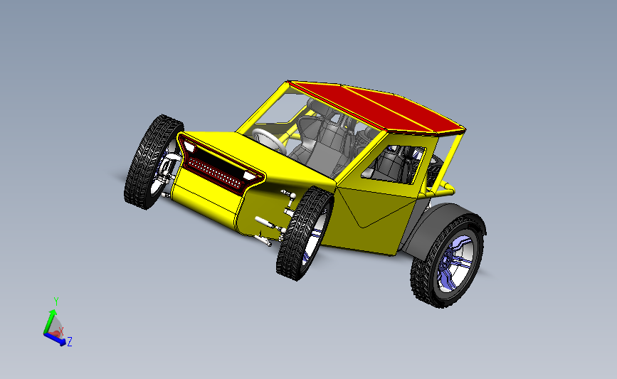 全新越野车钢管车3D模型