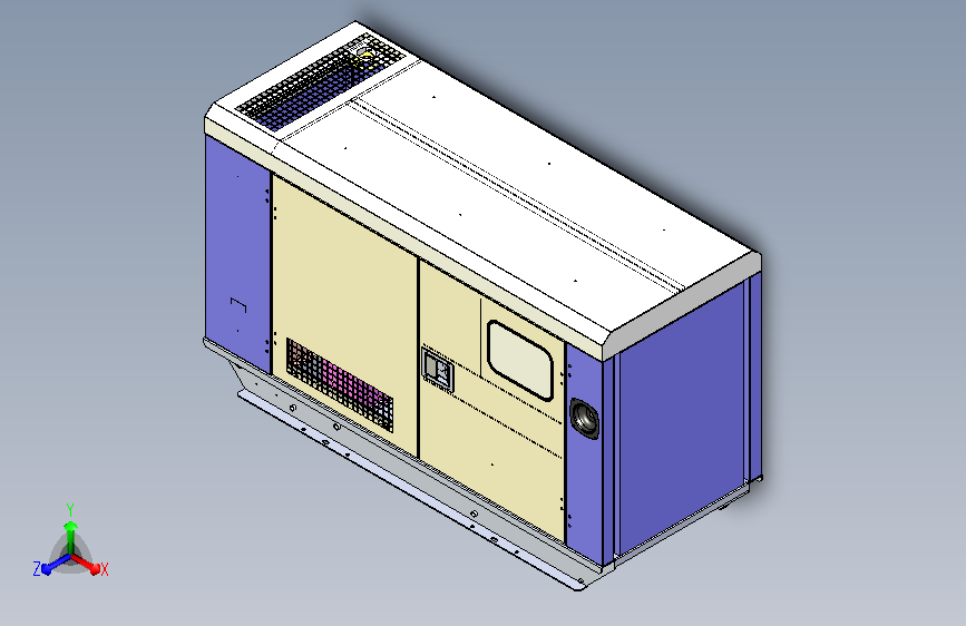 400系列柴油发电机组总装内部结构