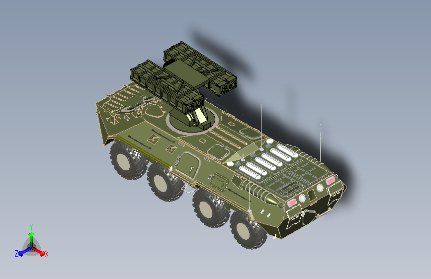 BTR‑80装甲车简易模型  XT