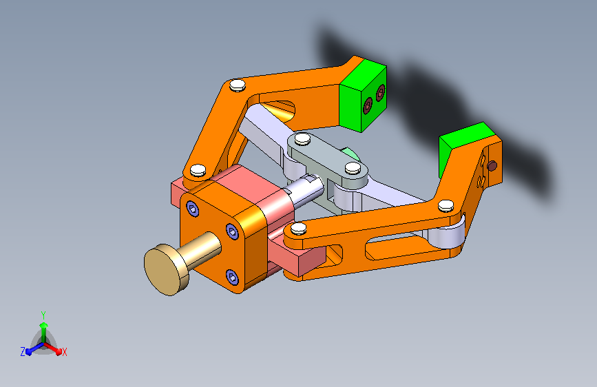机械抓夹持器20 CATIA STP