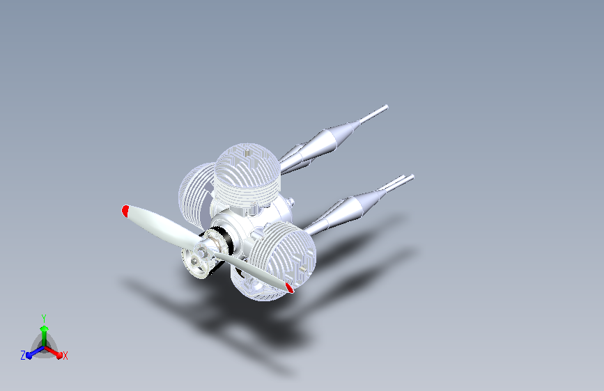 Engine航空引擎三维建模图纸  SW15