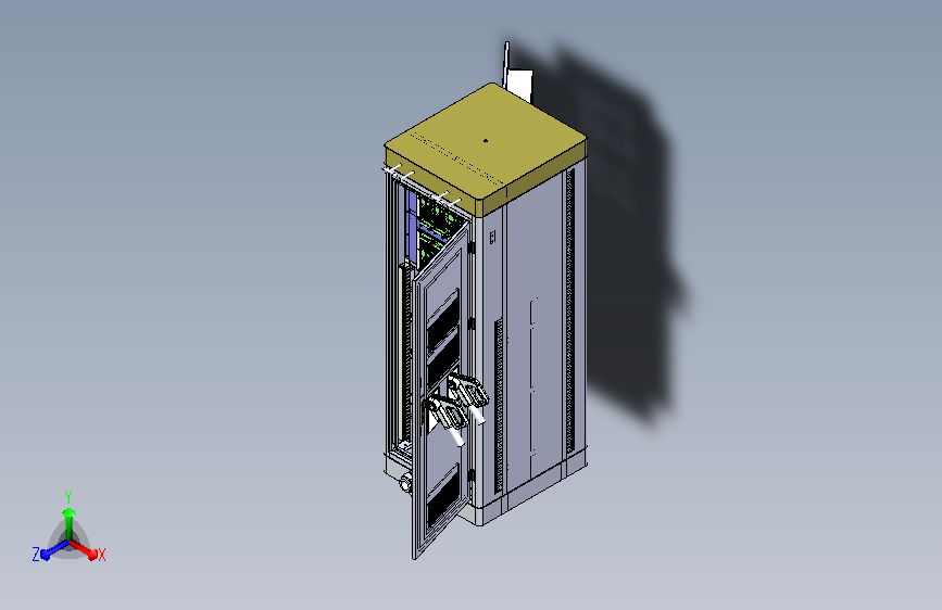 120kw-160kw直流充电桩三维stp