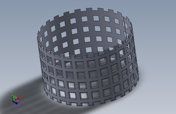 使用SolidWorks设计的围栏
