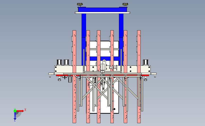 折弯机 俯视图