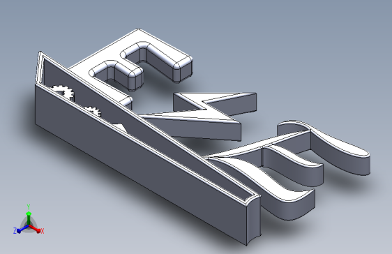 自定义设计的3D标志