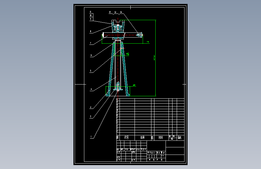 起重器整体装配 cad