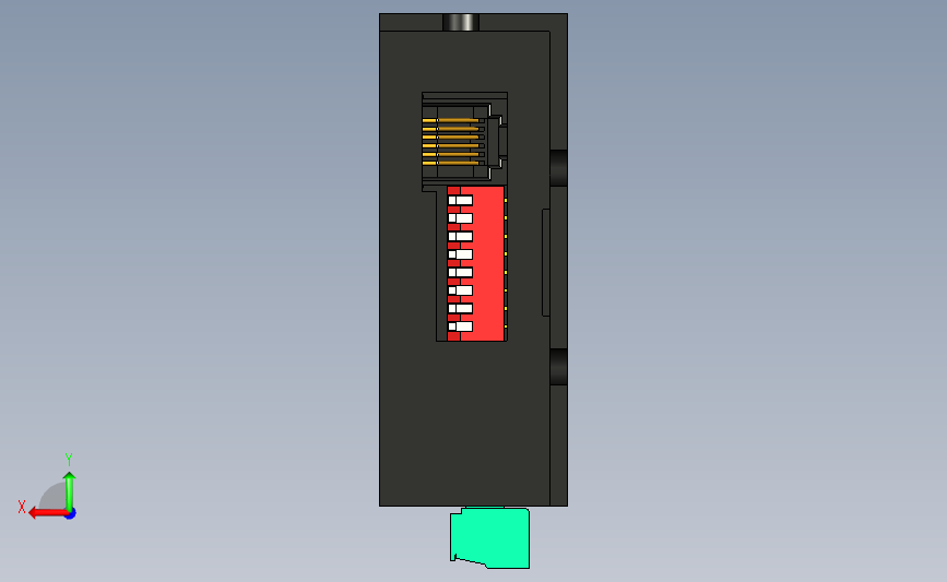 CS-D508 闭环步进驱动器 背面视图