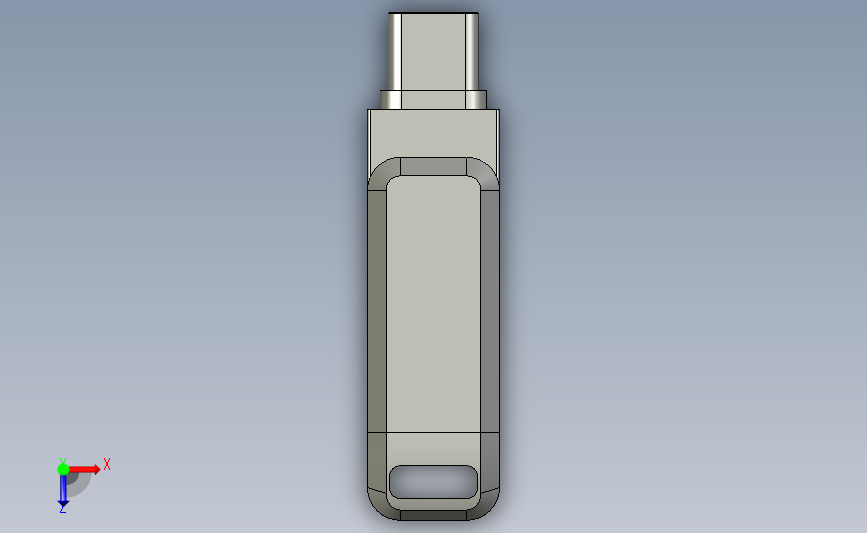 USB 闪存驱动器 俯视图