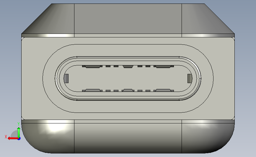 USB 闪存驱动器 背面视图