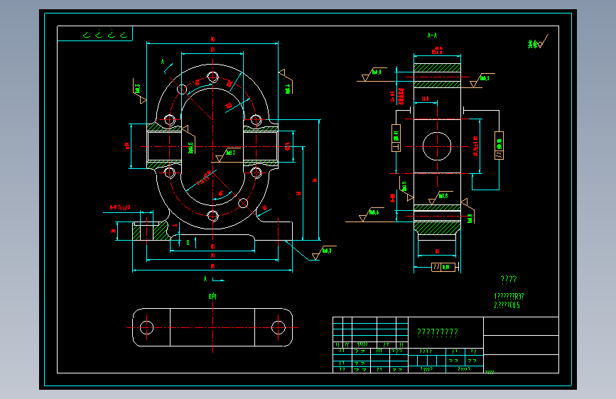 凸轮泵泵体工艺夹具设CAD+说明书