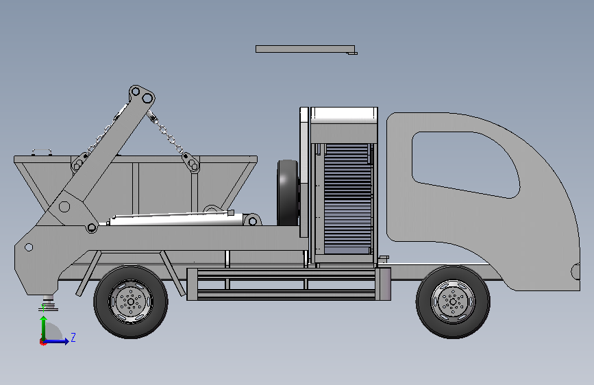 M14157 纯电动摆臂垃圾车1472008(1) 左侧视图