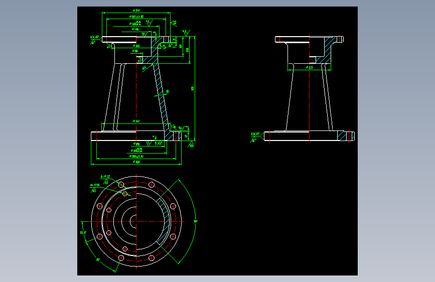 美标闸阀 2500磅级  8Z541Y-2500Lb  全套图纸(全套) cad