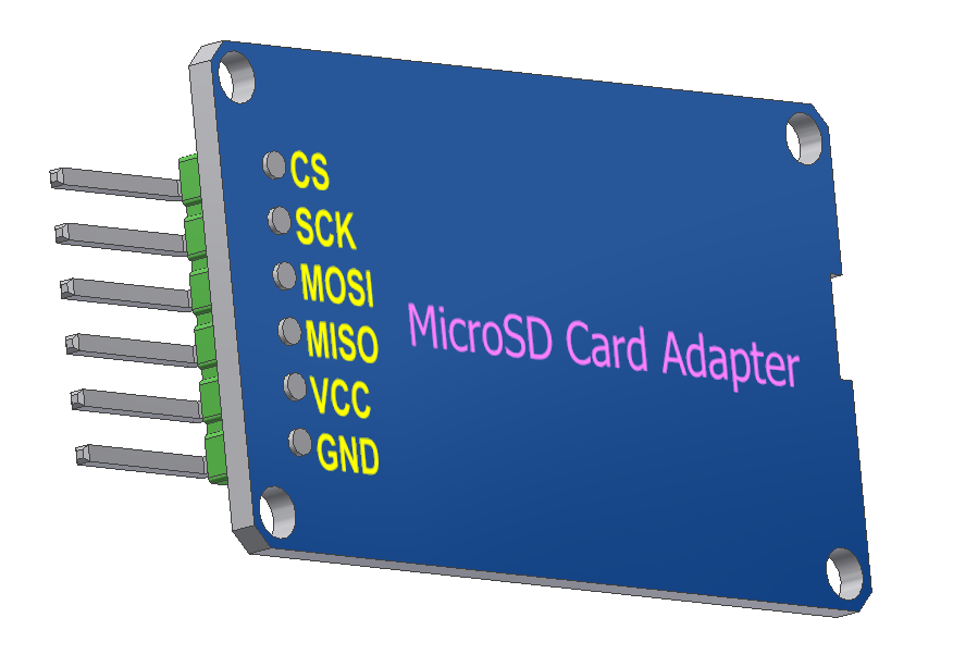 插入卡的 microSD读卡器组件 362675