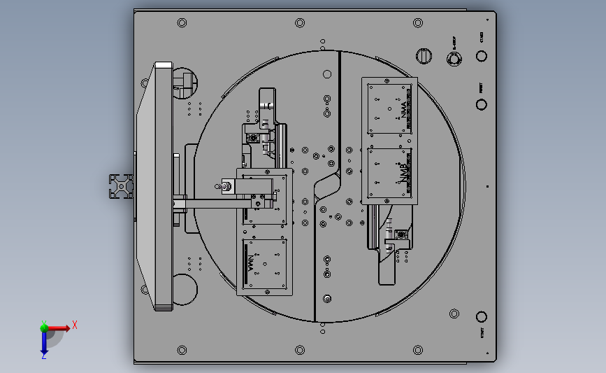 PCB计量测试机 俯视图