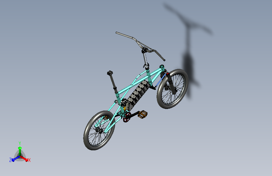 定制化电动BMX小轮车三维模型MF1912903