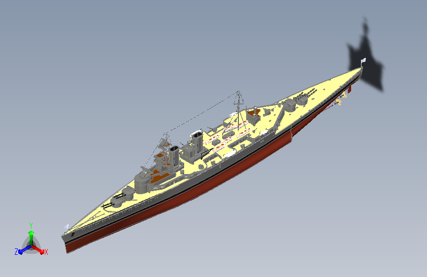 轮船 军舰30 sw18