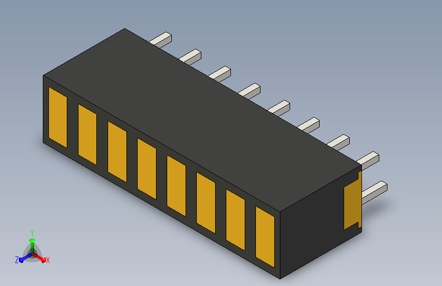 A0008273-ZAQS0807 黄色 LED 8X 迷你线性阵列