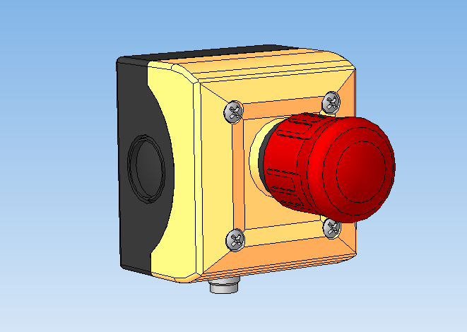 带远程状态控制的停止按钮