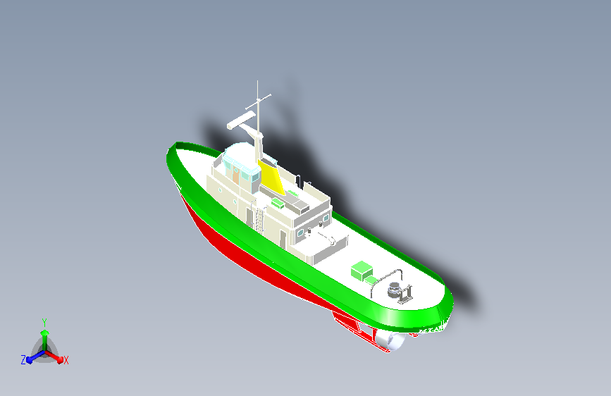轮船 军舰50 sw14