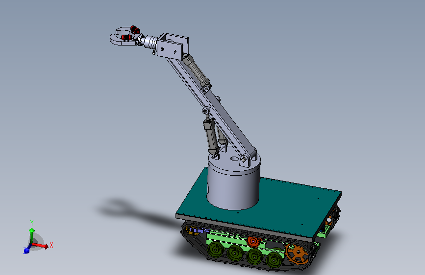 激振摘果机器人sw+CAD+说明书