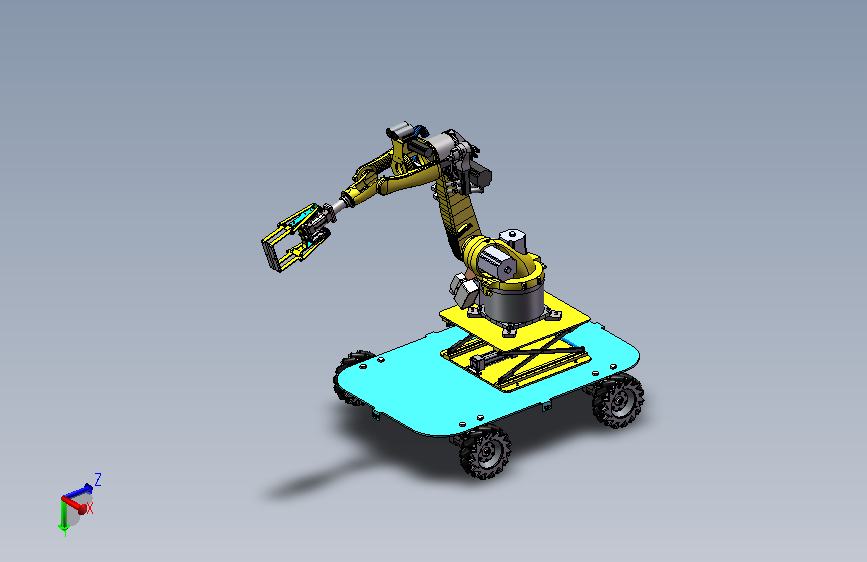 冷链集装箱卸货机器人sw+CAD+说明书
