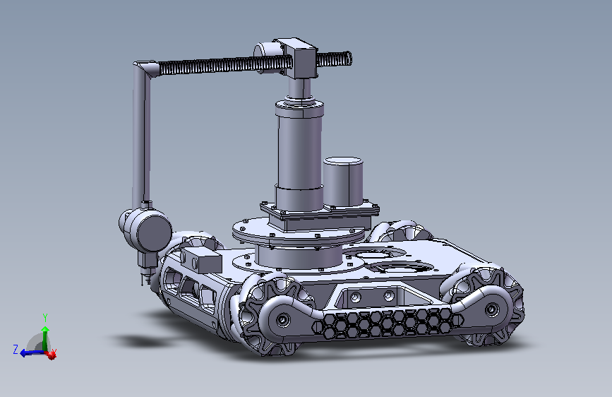 负压爬壁式飞机蒙皮钻孔机器人sw+CAD+说明书