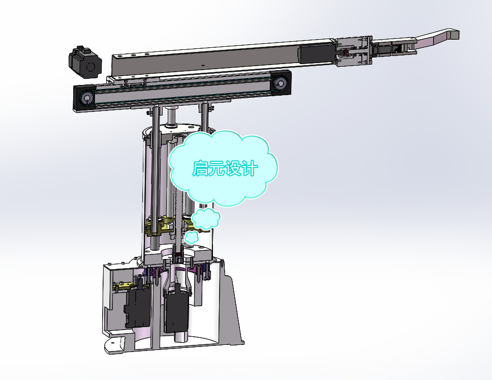 面向零件分拣的工业机器人夹持器与视觉控制系统设计sw+CAD+说明书