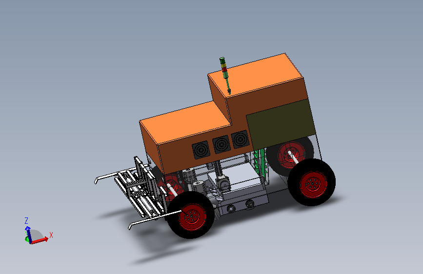 限位式猪舍清洁机器人结构设计sw+CAD+说明书