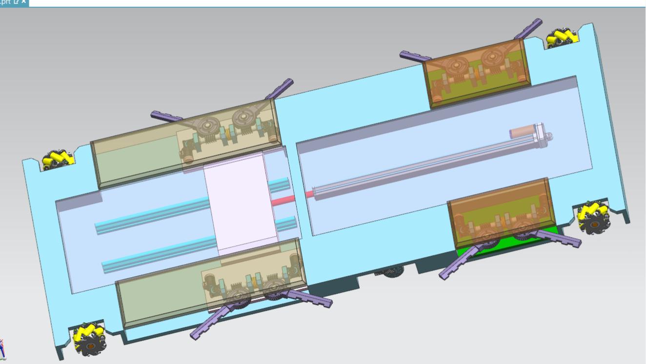 挪车机构设计sw+CAD+说明书
