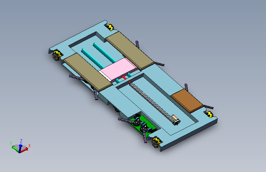 挪车机构设计sw+CAD+说明书