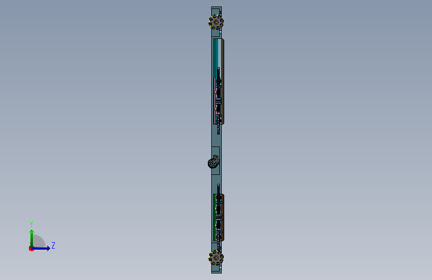 挪车机构设计sw+CAD+说明书 左侧视图