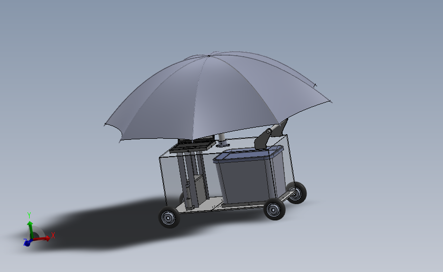 防雨移动办公车