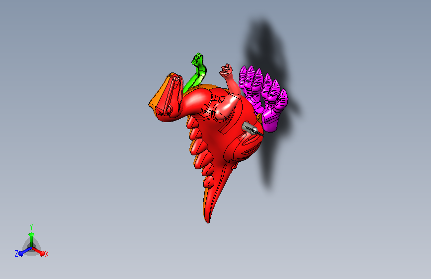 恐龙发条玩具3D图 902750