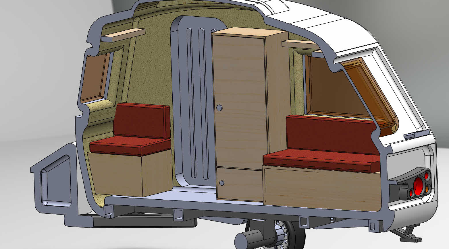 Caravan N 126 D小型房车拖车_SOLIDWORKS 2016_模型图纸下载 – 懒石网