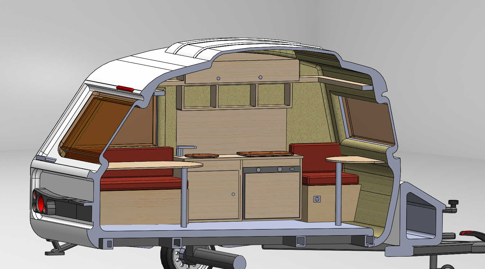 Caravan N 126 D小型房车拖车_SOLIDWORKS 2016_模型图纸下载 – 懒石网