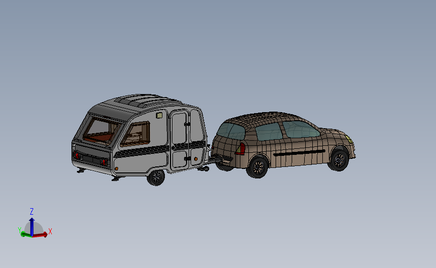 Caravan N 126 D小型房车拖车_SOLIDWORKS 2016_模型图纸下载 – 懒石网