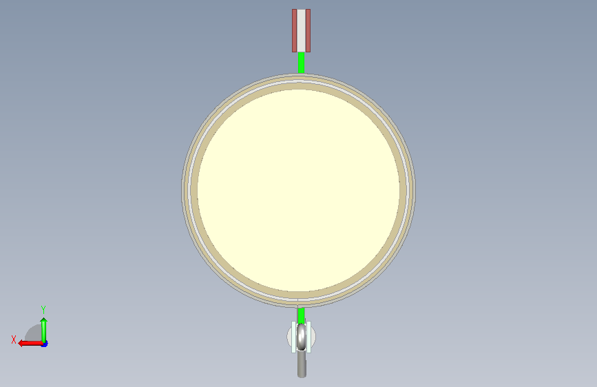 过滤器检修孔-1 2 Inventor 背面视图