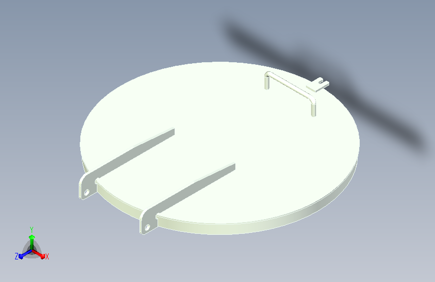 检修孔顶部 STP  Inventor