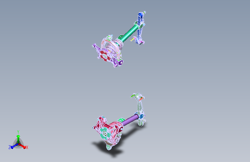 电车悬挂结构  STP格式