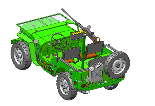 遥控车Jeep willys escala 1_6 RC