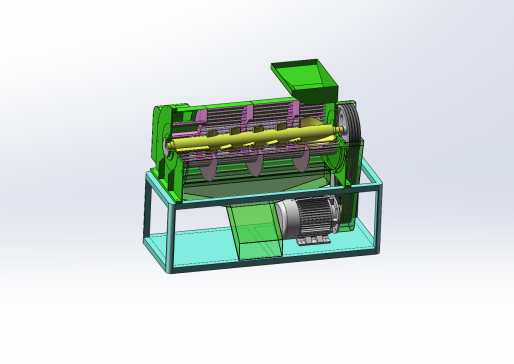 玉米脱粒机结构设计含三维solidworks模型+CAD图纸+说明书