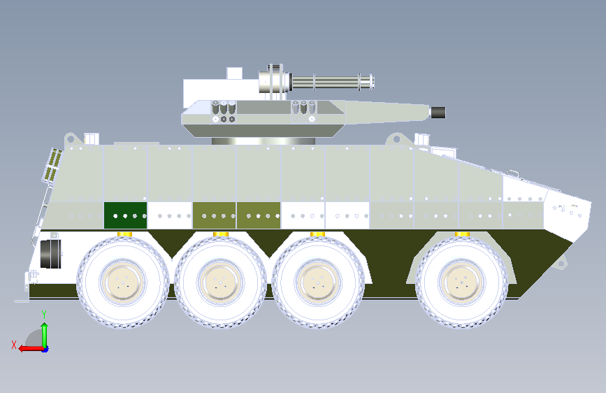 8x 8装甲车SW17 背面视图