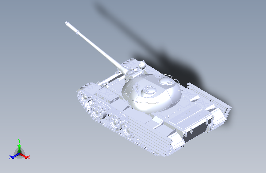 T55A坦克 战车 sw16