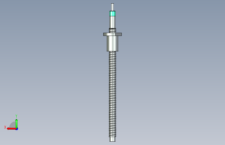滚珠丝杠轴径31-20-L600-F33-P11 背面视图