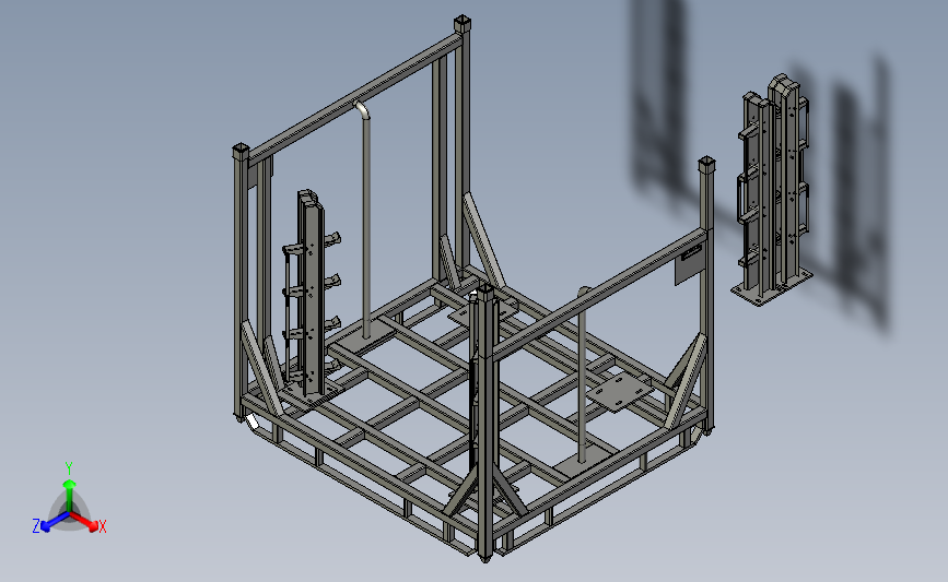 汽车尾门包装运输料架